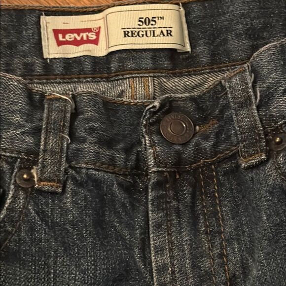 Levi's Blue Straight 505 Jeans Boy’s 16 Regular 28 W x 28 Length - Picture 9 of 10